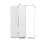 INSOLKIDON Compatible for Viwoods AiPaper Reader 6.13 Inch TPU Case Shockproof Transparent Protective Cover with Built in Pen Holder Slim Lightweight Anti Yellowing Back Case (Transparent)