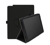 INSOLKIDON Compatible For Wacom One M CTC6110WL Tablet case, Full Coverage Ultra Slim PU leather Cover Case folding Stand Cover Protective Tablet Auto Sleep/Wake (Black)