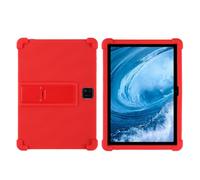 INSOLKIDON Compatible with Acer A312 10.1 inch Tablet Case, Full Coverage Ultra Slim adjustable Stand Silicone Shockproof Lightweight Protective Cover Case (Red)