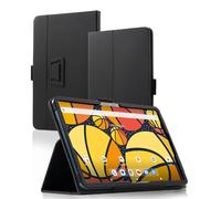 INSOLKIDON Compatible with Ouk-itel OT5 12 INCH Tablet case, Full Coverage Ultra Slim fabric Cover Case with folding Stand Cover Rugged with Auto Sleep/Wake (Black)