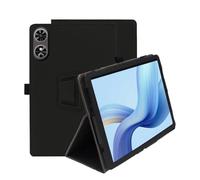 INSOLKIDON Compatible with Oukitel OT6 Smart Tablet 10.1 INCH Tablet case, Full Coverage Ultra Slim PU leather Cover Case with folding Stand Cover Rugged with Auto Sleep/Wake (Black)