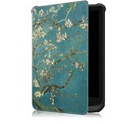 INSOLKIDON Compatible with PocketBook Touch Lux 4 / Touch Lux 5 / Basic Lux 2 / Touch HD 3 Tablet Case Leather Back Cover Protective Case Ultra Slim Shell Stand Cover Auto Wake/Sleep (Tree)