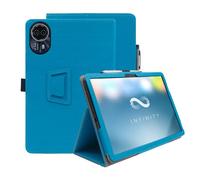 INSOLKIDON Compatible with Teclast T50HD 11 INCH Tablet case, Full Coverage Ultra Slim PU leather Cover Case with folding Stand Cover Rugged with Auto Sleep/Wake (Light blue)