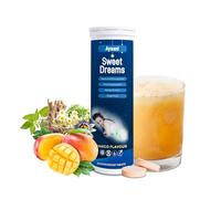 Insomnia Relief Sleeping Tablets for Adult | Magnesium, Ashwagandha, Griffonia Extract, Valerian Root Extract, Chamomile, L Theanine, Passionflower & More | Natural Mango Flav - 20 Count Vegan Tablets
