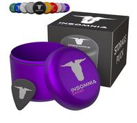 Insomnia Smoke Compact Storage Puck | Smell Odour Water Proof Air Tight | Aluminium Container Metal Stash Tin for Tobacco Travel Size Jar (Purple)