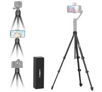 INSOMOV 55inch Camera Tripod Aluminum Alloy Complete Tripod for Gimbal Stabilizer, Camera, Phone Stand Travel Tripod 1.4m Adjustable Height, Lightweight(INSO-T3)