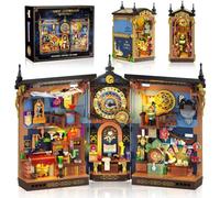 INSOON Magic Astrology Book Nook Building Set with Lights, 946 PCS DIY Booknook Building Block Model Kit for Home Bookshelf Decor, Miniature House Building Brick for Adults Teens Boys Girls Ages 12+
