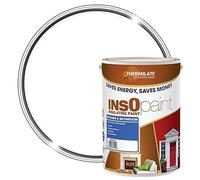 InsOpaint Insulating Kitchen & Bathroom Paint - Anti Mould Resistant Paint with Thermal Technology | Moisture Resistant | Energy Saving Washable Heat & Solar Reflective Paint - Ultra White - 5L