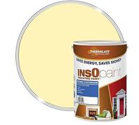 InsOpaint Insulating Kitchen & Bathroom Paint - Anti Mould Resistant Paint with Thermal Technology | Moisture Resistant | Energy Saving Washable Heat & Solar Reflective Paint - Light Yellow - 5L