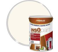 InsOpaint Insulating Masonry Paint - Thermal Protecting Exterior Wall Paint | Weatherproof & Breathable | Energy Saving Exterior Paint for Brick, Concrete, Render & Stone - Creamy White - 5L