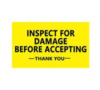 Inspect for Damage Before Accepting Shipping Package Mailing Cartons Envelops Stickers,Postworker Labels,300 Pcs Per Roll