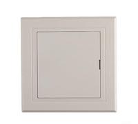 Inspection door cover plate for PVC sewer pipe service ports with detachable handle and integrated ventilation openings for airflow management in building systems (200 * 250)