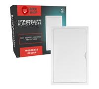 Inspection Flap 250 x 400 mm Inspection Door 25 x 40 cm Plastic Drywall Plasterboard Maintenance Flap White Suitable for Wet Rooms Flush-Mounted Flap