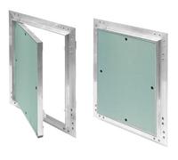 Inspection Flap GK Insert 200x250mm Plasterboard 12.5mm KRAL3 Inspection Door Service Door 20x25cm Maintenance Cleaning Maintenance Flap Vent with Aluminium Trim Suitable for Moist Rooms Green Drywal