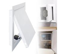 Inspection Hatch， Black Spring Loaded Drywall Access Panel with Touch Latch Customizable Sizes(12x22inch/300x560mm)