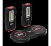 Sealey Inspection Light 3W COB & 1W SMD LED (x2) & Double Wireless Charging Base - LEDWCBCOMBO3