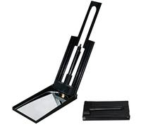 Inspection Mirror LED Foldable Portable Under Vehicle Telescoping Mirror Acrylic Glass Battery Powered Wide Angle Handheld Inspection Mirrors for Car Sofa Tube, No Battery