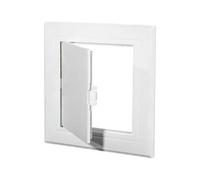 Inspection Port White Access Panel Door Plastic Removable Opening Flap Cover Plate ABS Hatch Doors Wall Ceiling for Inspection Hatch(100x150mm)