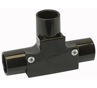 Inspection TEE 20MM Black, Conduit Fittings Fitting Accessories Cable Management, Qty X 1