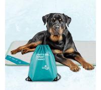 INSPECTOR TAIL 3D Chill Pocket Cooling Mat for Dog + String Bag Pack/Air-Cells for Better Airflow/Washable & Portable Pet Soft Pad for Indoor or Outdoor Blanket for Kennel Sofa Bed Floor Car