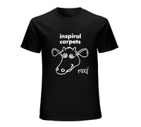 Inspiral Carpets Madchester Happy Mondays 100% Cotton Short Sleeve T-Shirt Black M