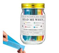 Inspiration Bible Jar - Daily Scripture Cards, Christian Encouragement Verses, Premium Paper Bible Quote Set, Easy Read Typograph, Positive Message Design, Prayer Reflection and Group Worship Use