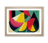 Inspirational Abstract Art Framed Wall Art Print A2 Oak
