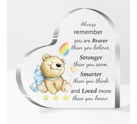 Inspirational Acrylic Plaque Ornaments Rainbow Women Men Friends Birthday Desk Sign Appreciate Son Daughter Christmas Home Decoration Graduation Families Sister Brother Keepsakes