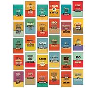 Inspirational and Motivational Postcards in " Reto Style " Set of 30 Postcards. 30 Different Motivational and Inspirational Quotes