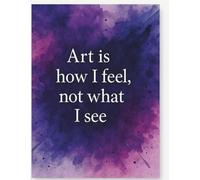 Inspirational Art Notebook for Drawing, Journaling & Creativity: 8.5 x11 Blank Sketchbook with 160 Pages / Watercolor Artist Gift for Teens & Adults / Motivations quotes