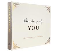Inspirational Baby Journal & Memory Book Keepsake - Cream & Gold Luxury Design, 172 Pages for 4x6 & 5x7 Photos - Perfect Photo Album for Baby Shower Gifts