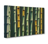 Inspirational Bamboo Forest Canvas Wall Art Print Ready to Hang, Framed Picture for Living Room Bedroom Home Office Décor, 30x20 Inch (76x50 cm)