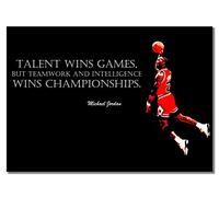 Inspirational Basketball Michael Jordan #2 A2 Unframed Sport Player Quote Black and White Poster Motivation Champion Photo