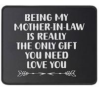 Inspirational Being My Mother-In-Law Is Really The Only Gift You Need Mouse Mat Soft Mousepad Stitched Edge Mouse Pad For Work Computer Home 25X30Cm