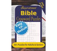 Inspirational Bible Crossword Puzzle Book: Over 50 Crossword Puzzles with Easy to Read Print About the Bible, Psalms and More | 6x9 inches, 120 pages ... Included | Gift for Vacations and Quiet Time