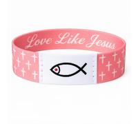 Inspirational Bible Verse Bracelet with Phone Tap - Daily Prayer & Devotional Gift for Christian Women, Girls, Teens, Mom, Daughter, Best Friend, Girlfriend - Faith Jewelry Birthday Gift (Pink ( Love