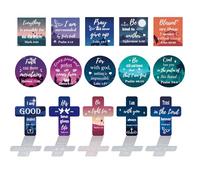 Inspirational Bible Verse Fridge Magnets 15 Pack Motivational Quote Christian Magnet Spiritual Bible Verse Magnet for Refrigerator Supplies