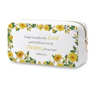 Inspirational Bible Verse Gifts Makeup Bag Christian Gift for Her Faith Thank You Gifts Cosmetic Bags Motivational Gifts with Prayers Makeup Pouch Religious Gifts for Christmas Friends Mom Sister