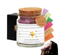 Inspirational Bible Verse Jar, Prayer Jar, Color Bible Verses In A for Emotions and Feelings Glass The Hope Verses for Christian Church