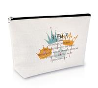 Inspirational Bible Verse Makeup Bag Christian Positive Affirmations Gifts
