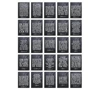 Inspirational Bible Verse Postcard Sized Collage Kit - Set of 50 Scripture Cards, A6 Sized Christian Encouragement Cards for Gifting, Journaling, Framing & Crafting