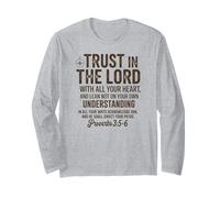 Inspirational Bible Verse Spiritual Compass Faith Long Sleeve T-Shirt