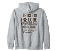 Inspirational Bible Verse Spiritual Compass Faith Zip Hoodie
