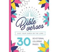 Inspirational Bible Verses: 30 Devotional Coloring Pages: 8.5 x 11" Typographic Poster Quotes, Christian Coloring Book for Kids or Adults