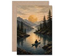Inspirational Birthday Card, Escape to Calm Waters