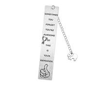 Inspirational Bookmark Birthday Graduation Christmas Gifts Leaving Gifts for Colleagues Women Friendship Gifts Book Lover Gifts for Readers Sometimes You Forget You're Awesome