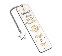 Inspirational Bookmark Crescent City Bryce and Danica Bookmark Book Lover Gifts Bookmark for Fans Reader Bookworm Through Love All is Possible Christmas Book Marks for Best Friends Son Daughter