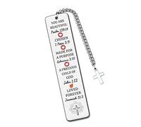 Inspirational Bookmarks Christian Bible Verse Daughter Bookmarker Encourage Gifts Women Go to University Keepsake Baptism Religious Church Birthday Graduate Appreciate Present You are Beautiful Loved