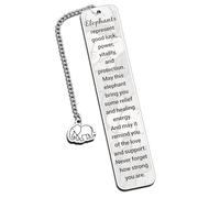 Inspirational Bookmarks Elephant Gifts for Women Men Cute Gifts Elephant Book Marks for Reading Women Kids Birthday Inspirational Gift for Men Coworkers Encouraging Gift for Woman Book Lovers Bookworm