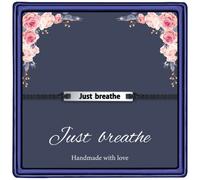 Inspirational Bracelets Gifts for Women Girls, Adjustable Motivational Cord Stainless Steel ID Bracelets Personalized Mantra Jewelry Inspirational Gifts Bracelets for Women Birthday Friendship Gifts